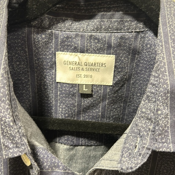 General Quarters printed stripe short sleeve shirt - Picture 2 of 3